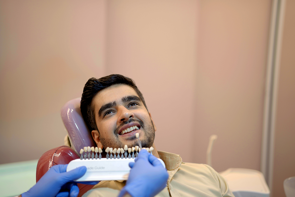 Patient receiving endodontic and operative dentistry care at Hamdard Dental Clinic in Kabul